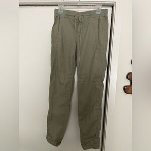 Lou & Grey light weight Olive Green pants w/ drawstring waist